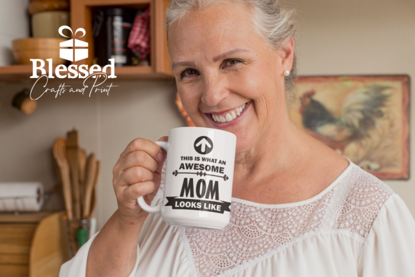 Awesome Mom Personalized Photo Mug