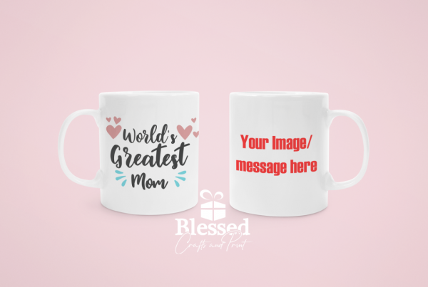 11ounce World's Greatest Mom & Photo personalized Mug