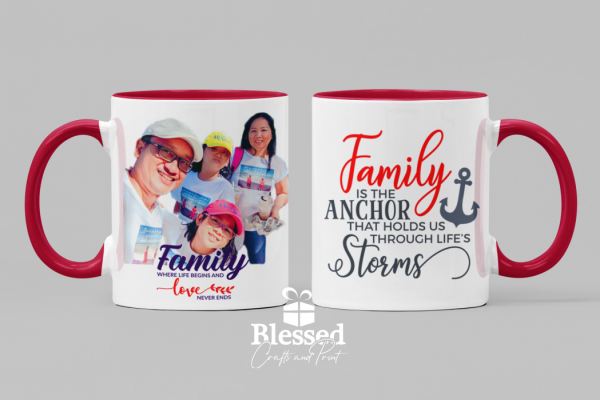 11oz Personalized inspiration Family photo Mugs